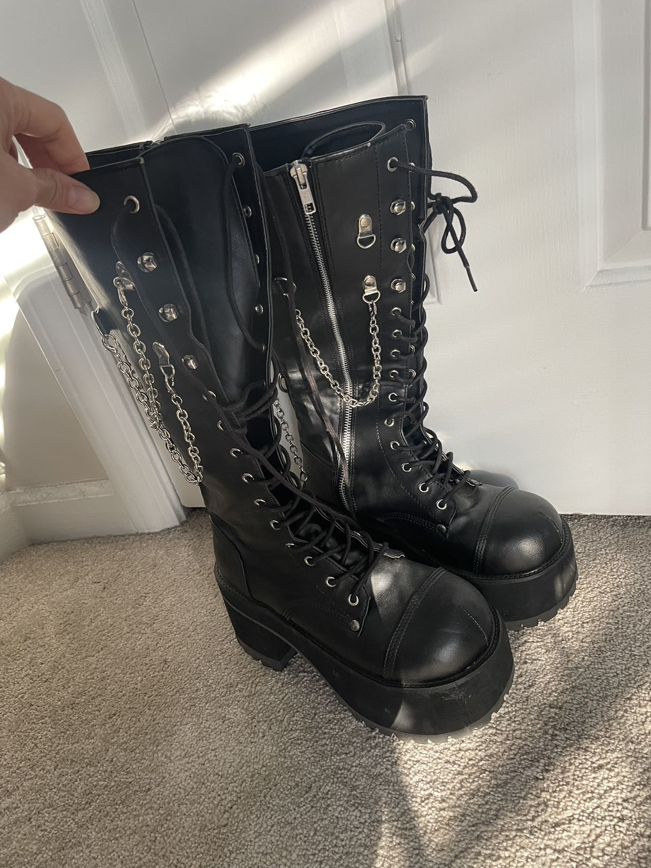 demonia platform boots amazon